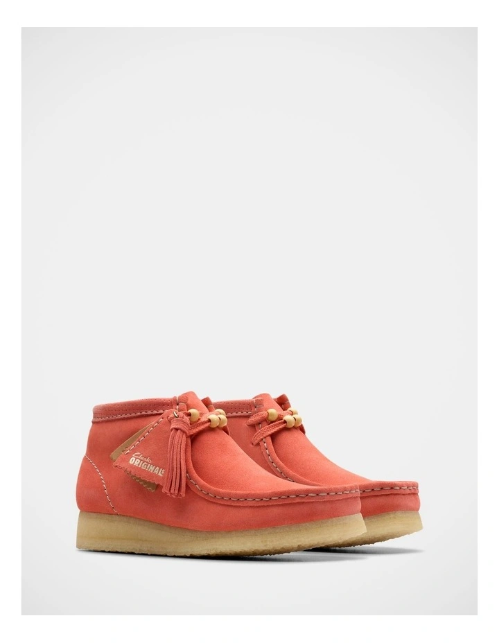 Wallabee Boot in Coral image 4