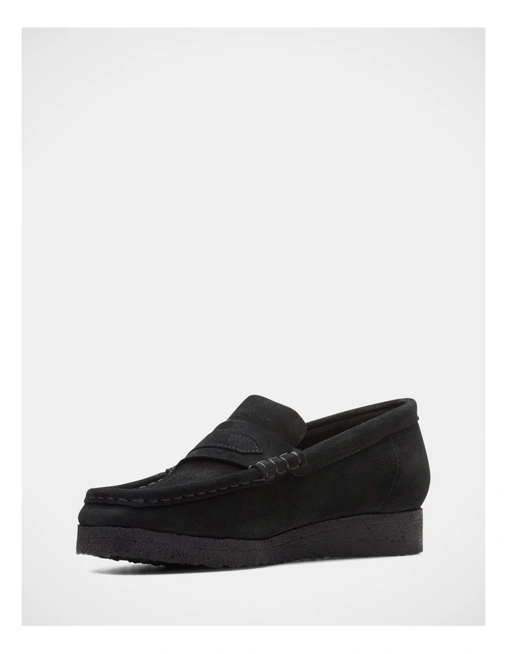 Wallabee Loafer in Black image 4