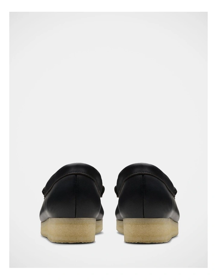 Wallabee Loafer in Black/White image 5