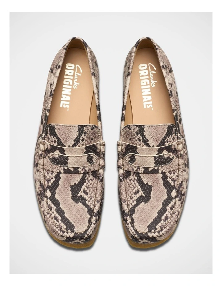 Wallabee Loafer in Grey Snake image 6