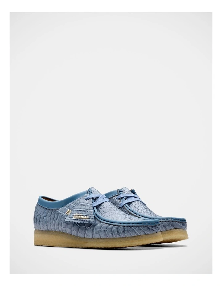 Wallabee Shoes in Blue image 4
