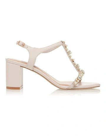 Magenta Sandals in Ecru
