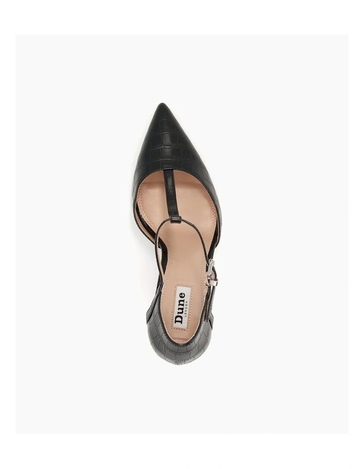 Casta Court Shoe in Black image 4