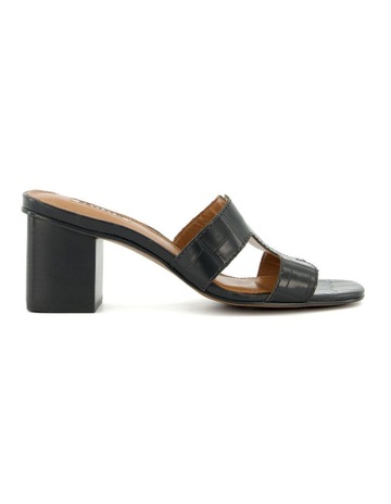 Jupe Heeled Sandal in Black