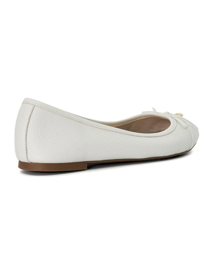 Hallo Ballet Flat in White image 5