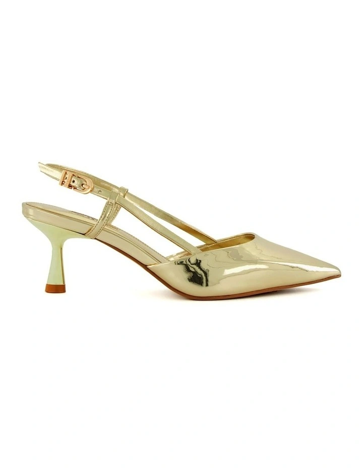Classify Slingback Heel in Gold image 1