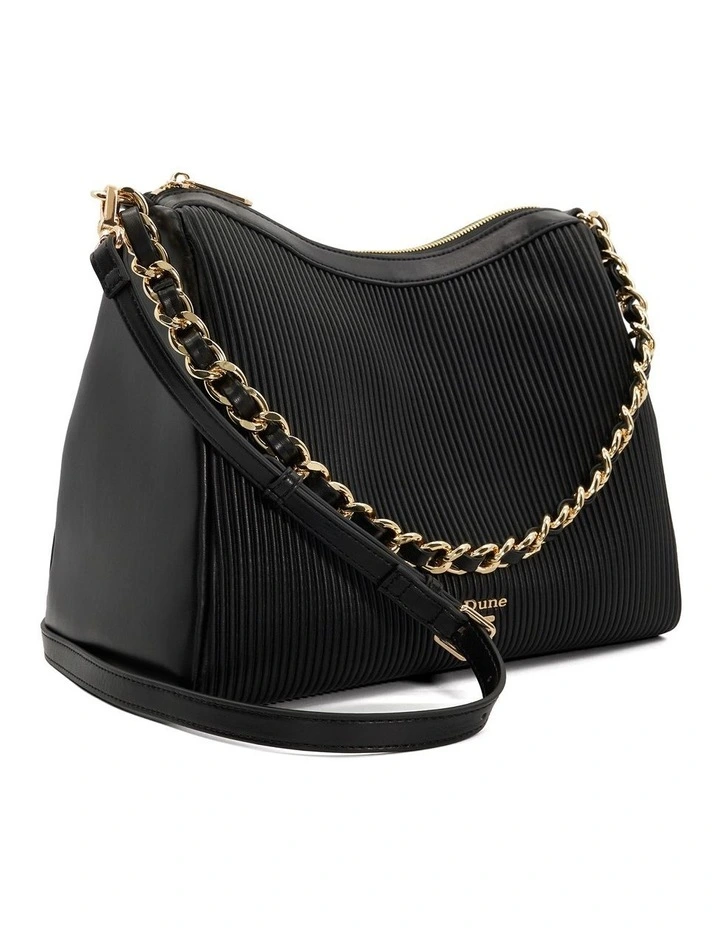 Domeno Shoulder Bag in Black image 2
