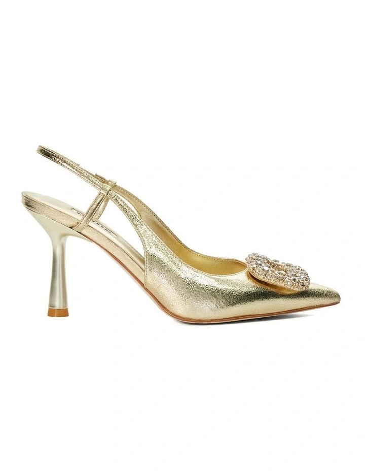 Calenna Slingback Pump in Gold image 1