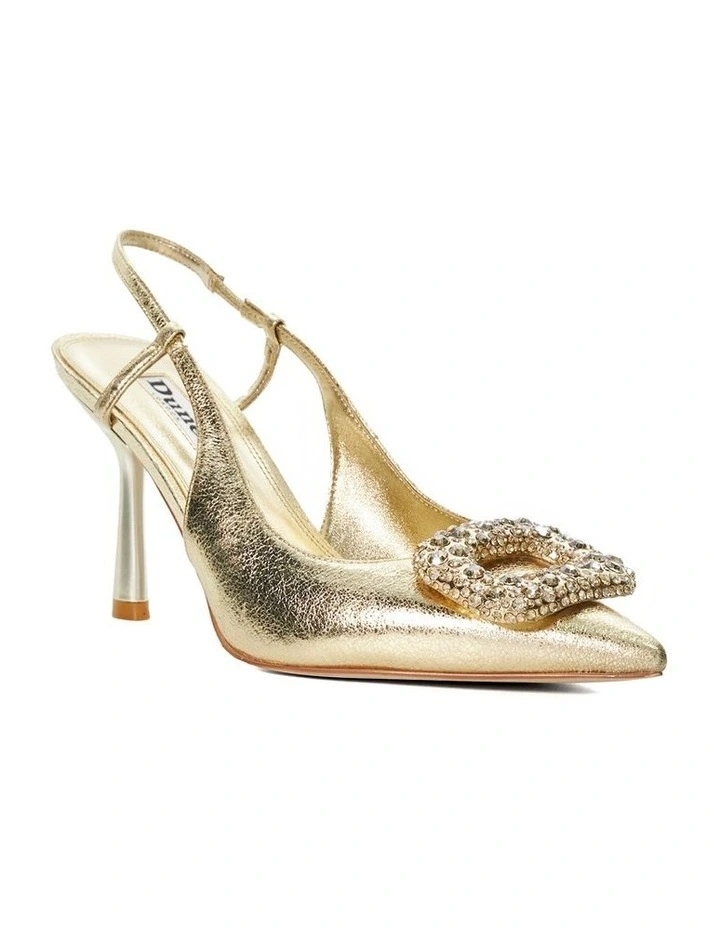 Calenna Slingback Pump in Gold image 2
