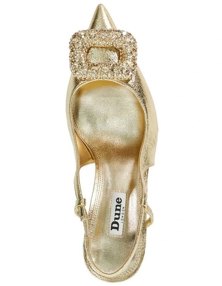 Calenna Slingback Pump in Gold image 3