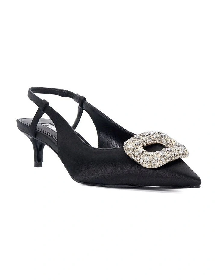 Centrepiece Slingback Pump in Black image 2