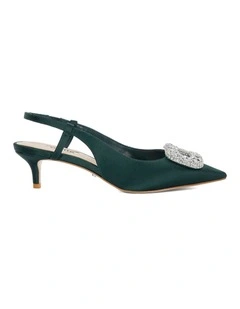 Centrepiece Slingback Pump in Green