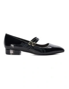 Hoolas Mary-Jane Flat in Black