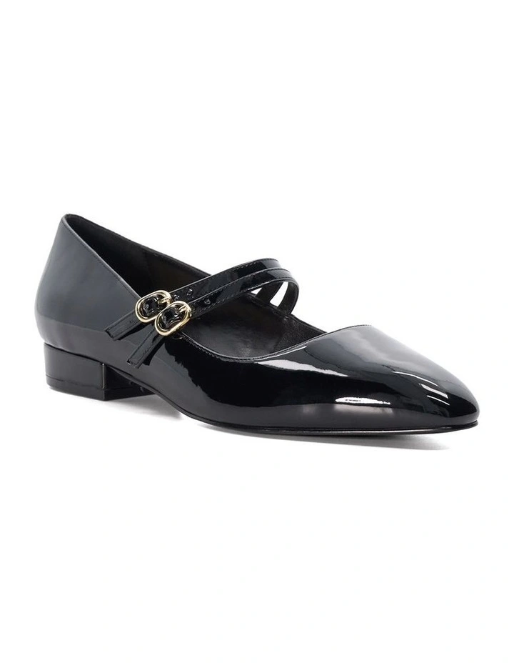 Hoolas Mary-Jane Flat in Black image 2