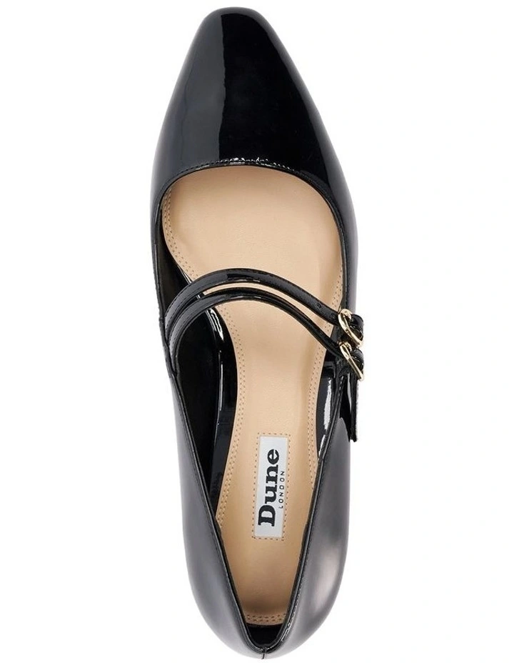 Hoolas Mary-Jane Flat in Black image 3
