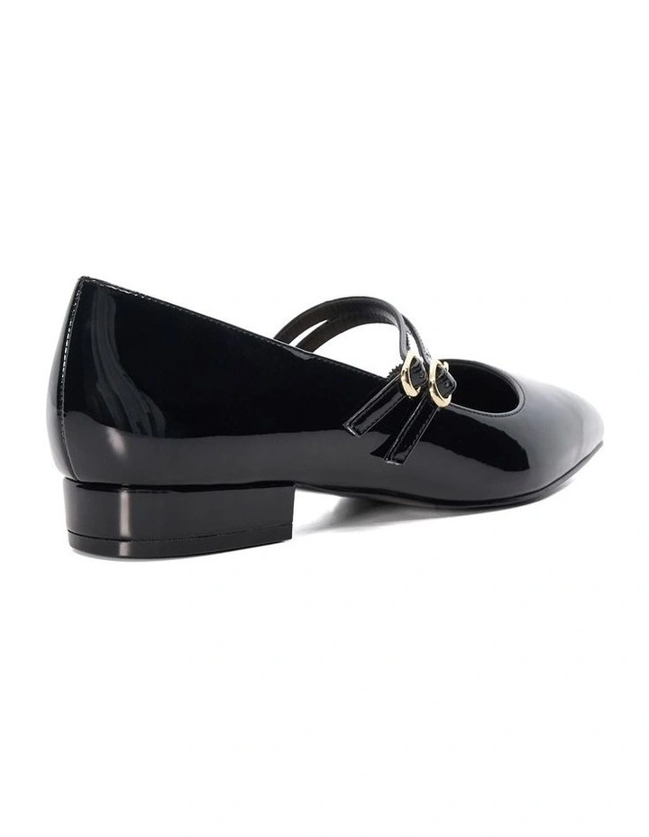 Hoolas Mary-Jane Flat in Black image 4