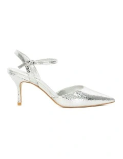 Debate Court Heels in Silver