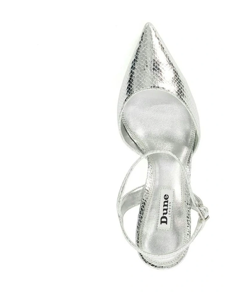 Debate Court Heels in Silver image 3