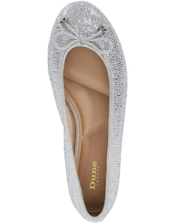 Hallis Ballet Flat in Silver image 3