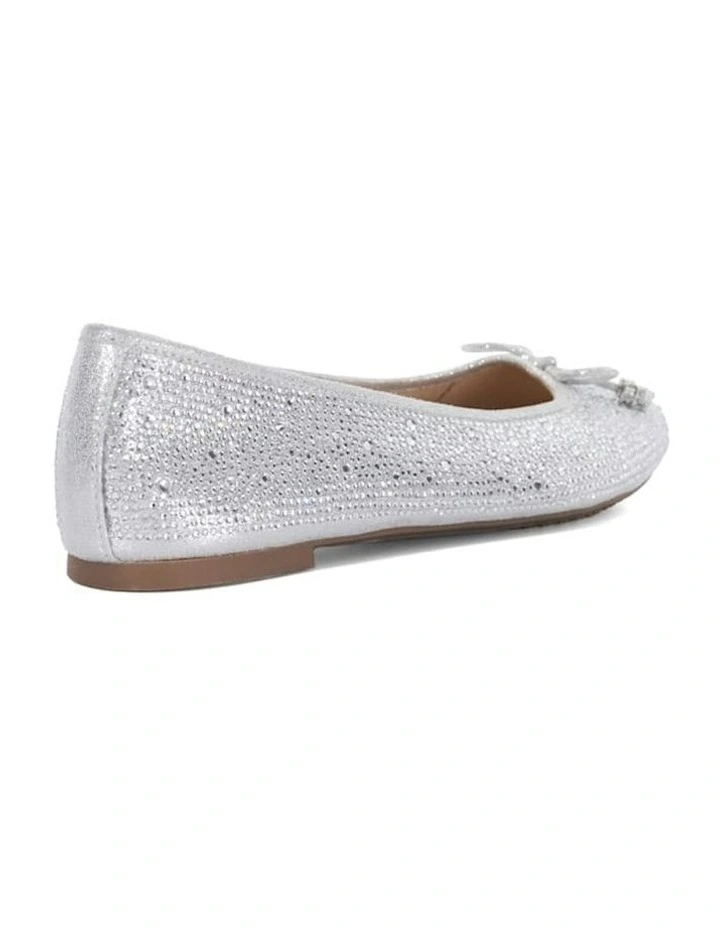 Hallis Ballet Flat in Silver image 4