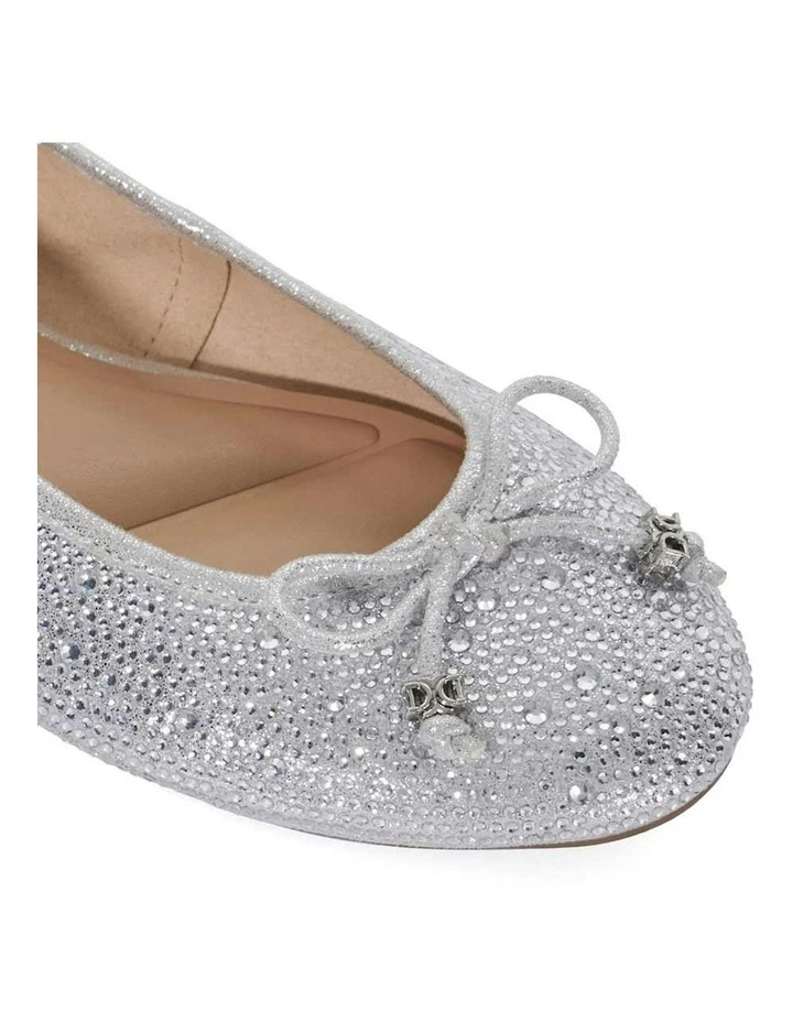 Hallis Ballet Flat in Silver image 5