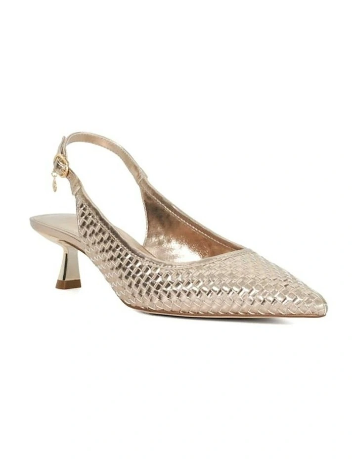 Clinking Slingback Heel in Gold image 2