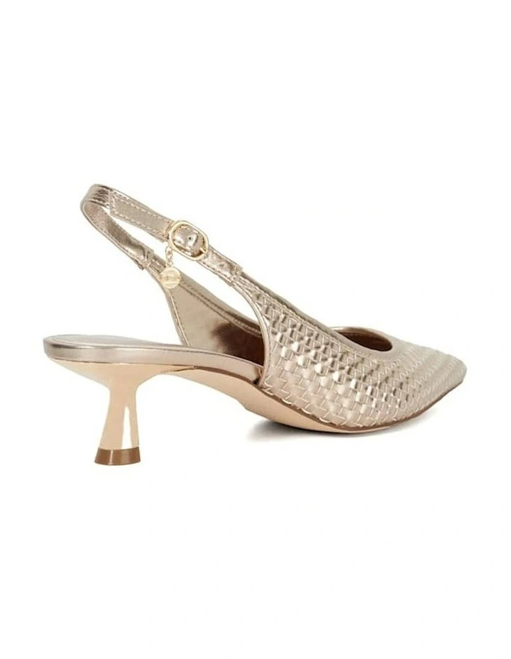 Clinking Slingback Heel in Gold image 4