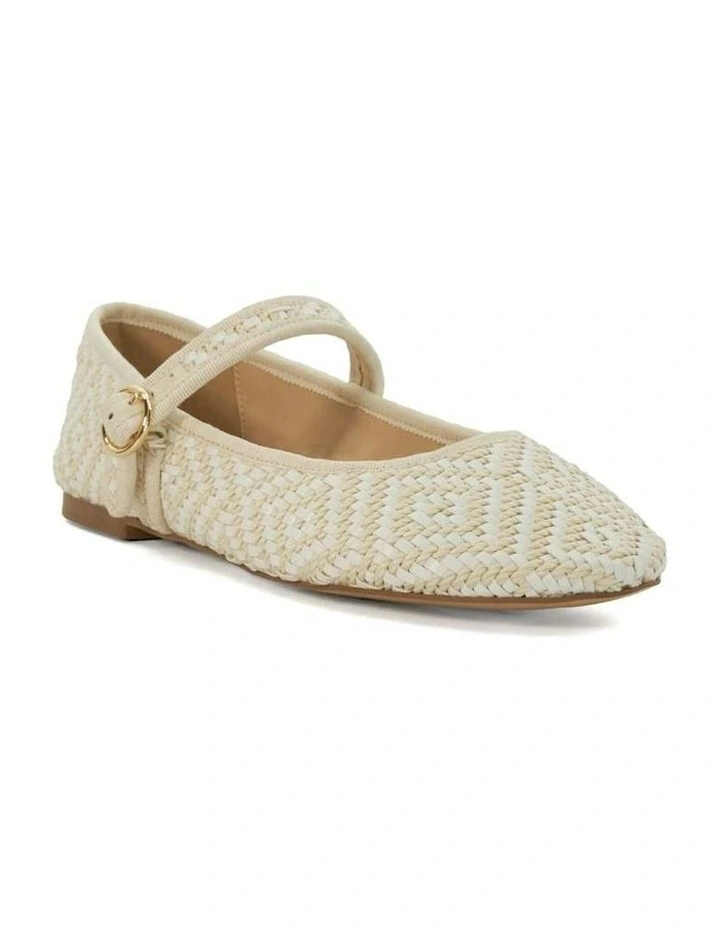 Holler Mary Jane Ballet in Ivory image 2