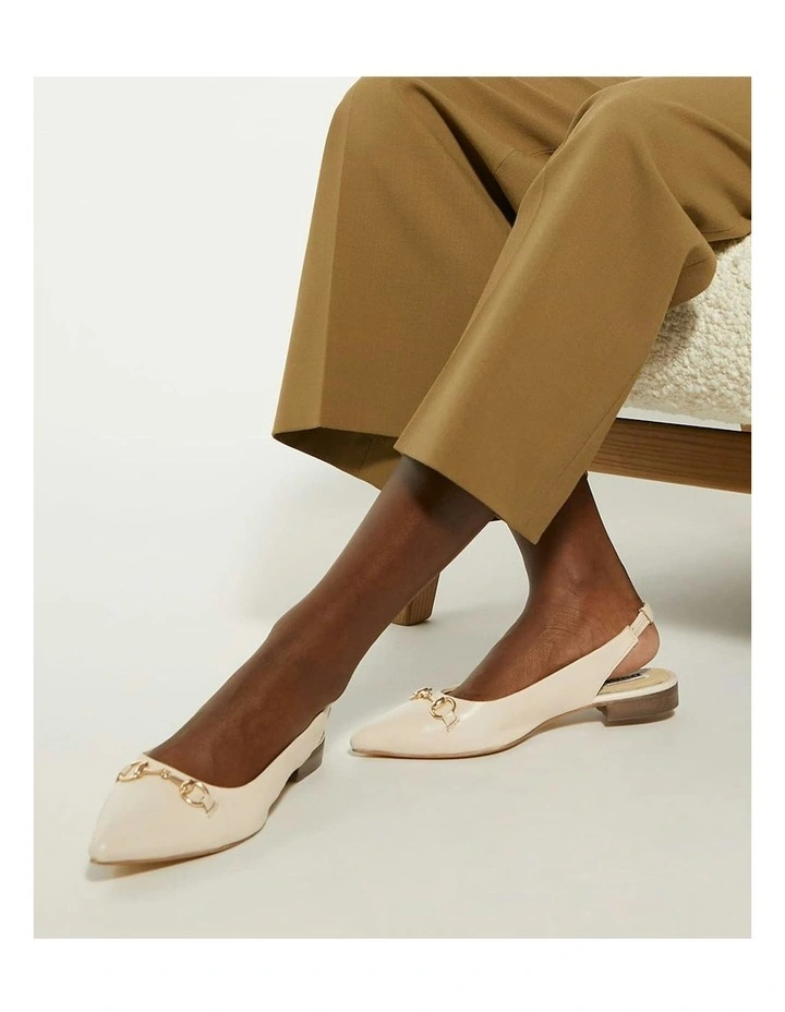 Honour Flat Ballet in Ivory image 2