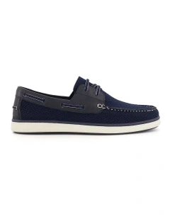 Blaim Boat Shoe In Navy