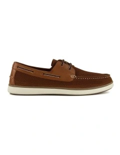 Blaim Boat Shoe In Tan