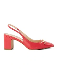Detailed Slingback In Red