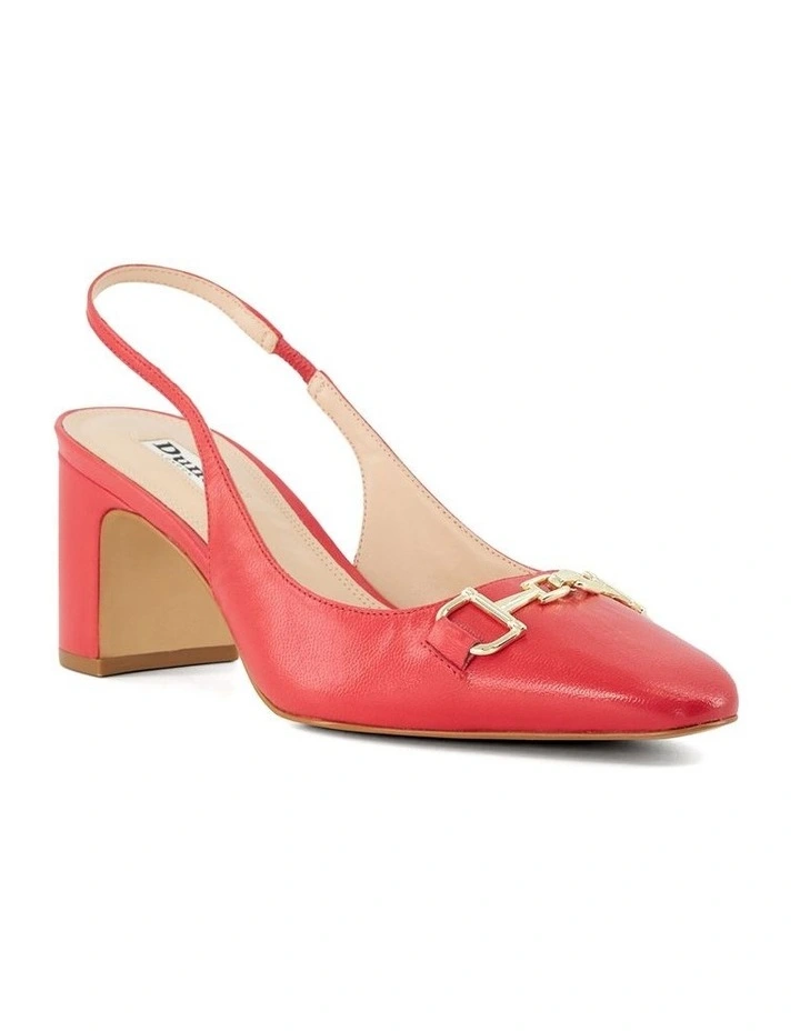 Detailed Slingback In Red image 2