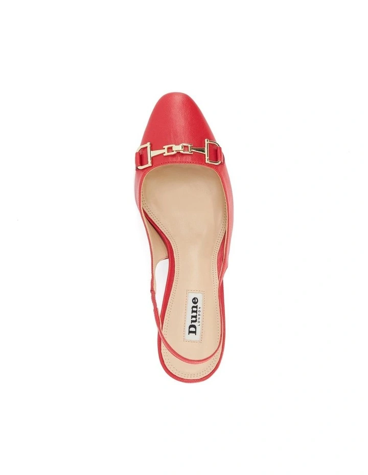 Detailed Slingback In Red image 3