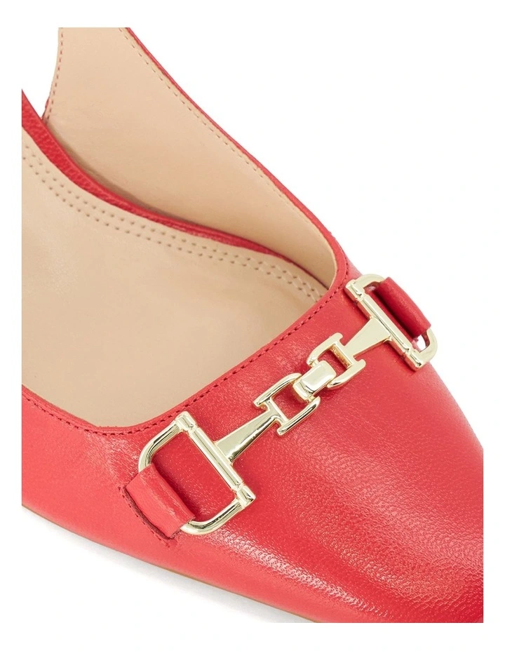 Detailed Slingback In Red image 5