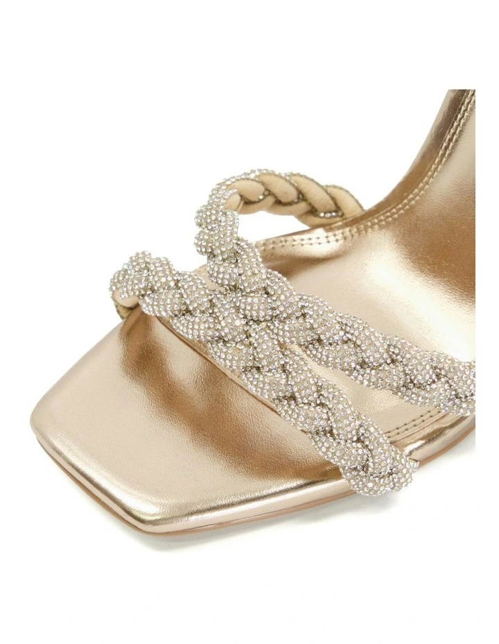 Melodic Heeled Sandal In Rose Gold image 6