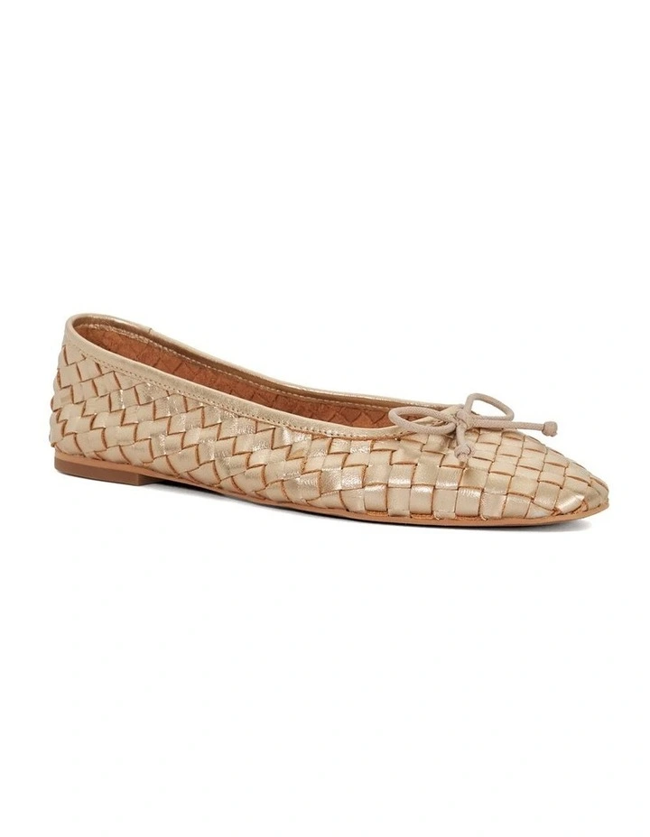 Heat Ballet Flat in Gold image 3