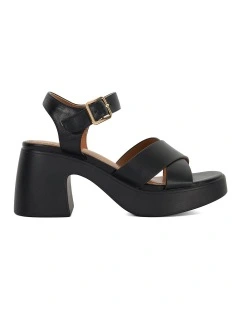 Jolanda Heeled Sandal in Black