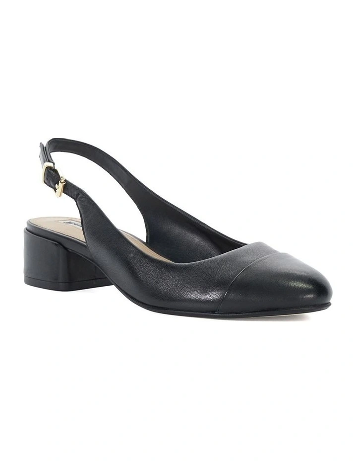 Casing Low Block Heel In Black image 3