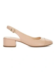 Casing Low Block Heel In Blush