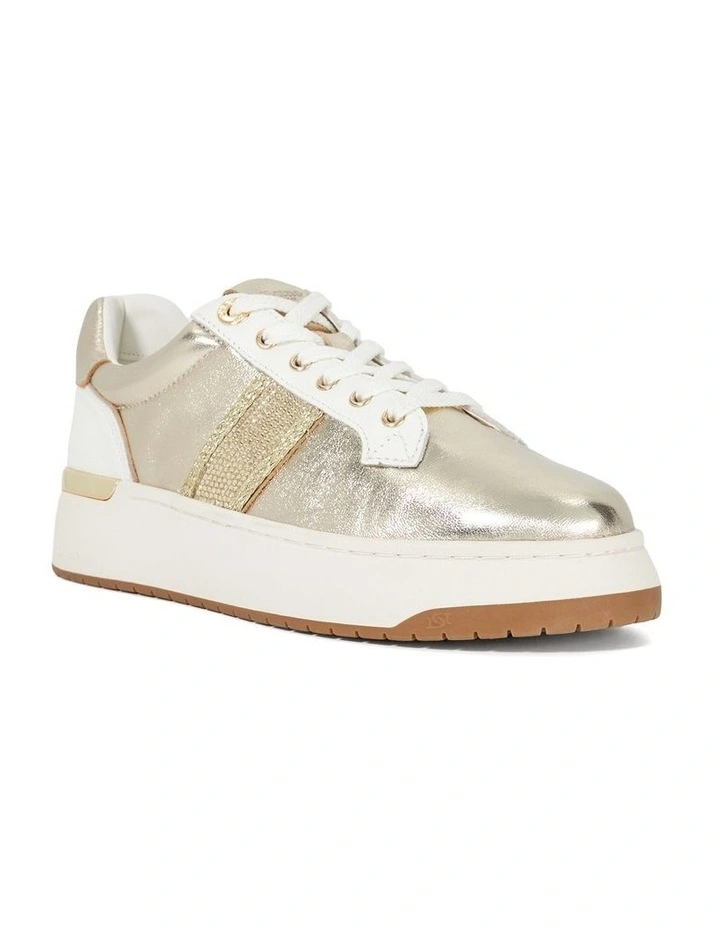 Emeelia Sneaker In Gold image 3