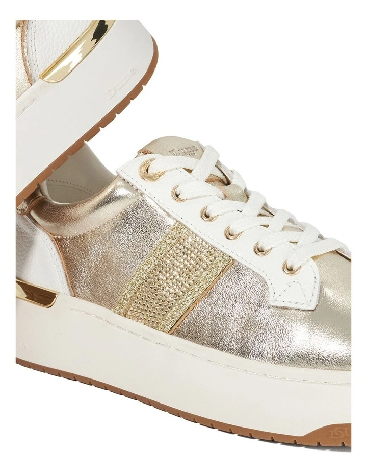 Emeelia Sneaker In Gold image 7