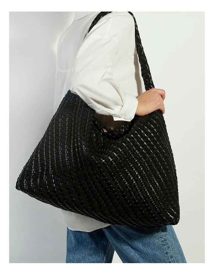 Deliberate Tote Bag in Black image 2