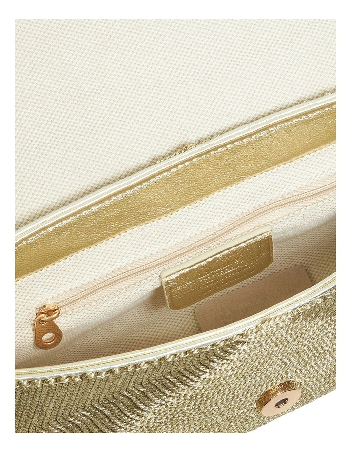 Highgate Clutch In Gold image 4