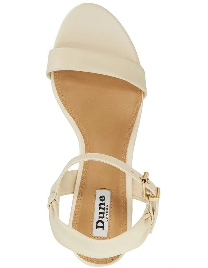 Jaliz Heeled Sandal in Ecru image 3