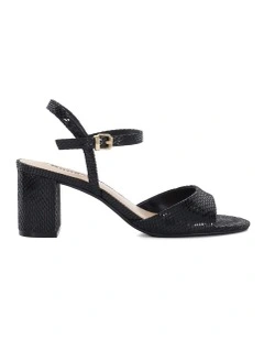 Maizel Heeled Sandal in Black