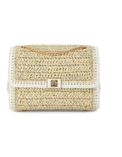 Delphinium Clutch In White