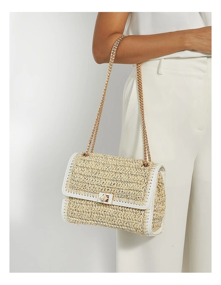 Delphinium Clutch In White image 2