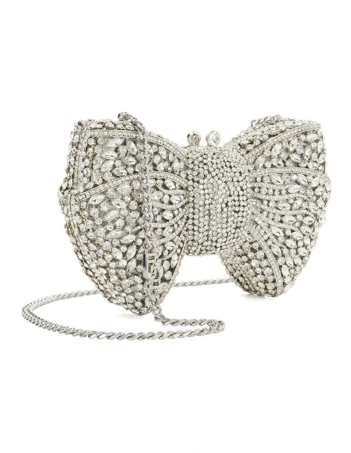 Enchant Bow Clutch In Silver image 3