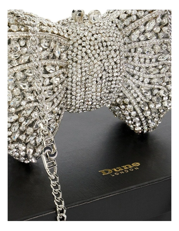Enchant Bow Clutch In Silver image 6